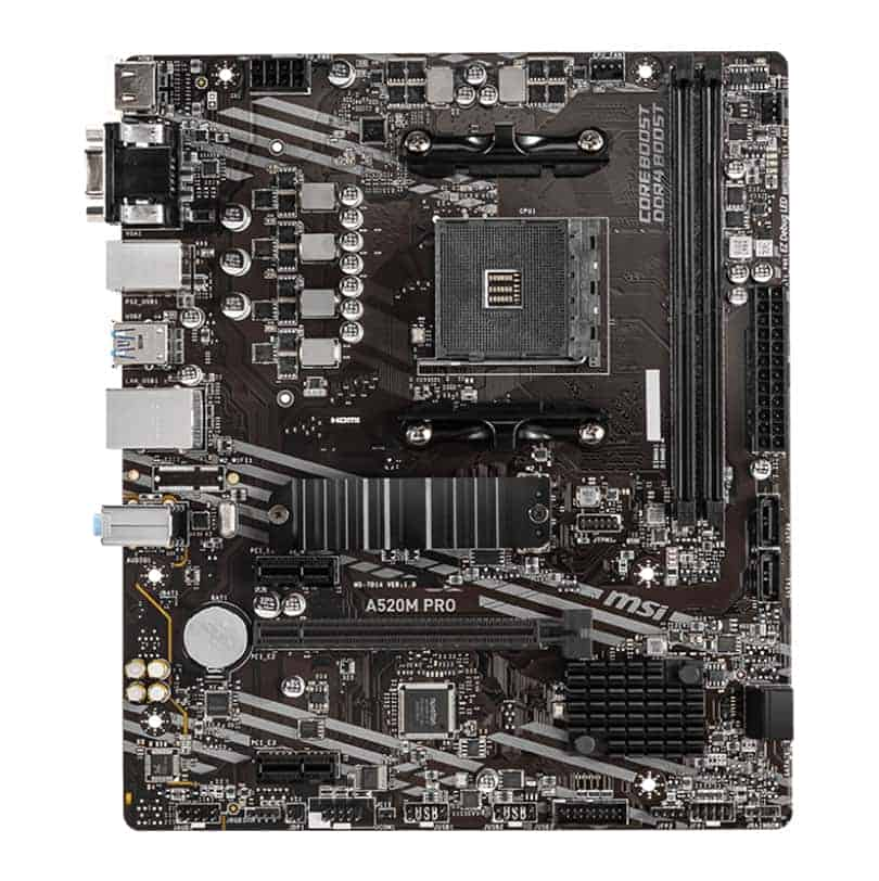 MSI AMD Ryzen A520M PRO AM4 MicroATX Motherboard